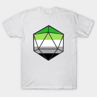 Aromantic Pride d20 T-Shirt